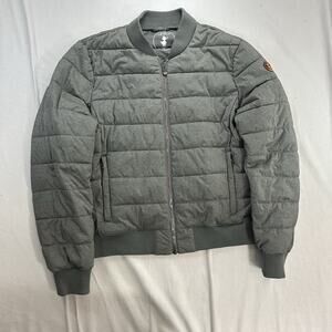 Save The Duck Womens Stretch Puffer Plumtech Synthetic Down Jacket Gray Size 4